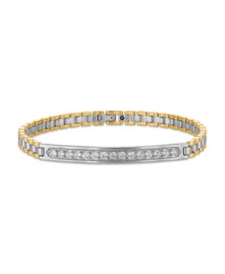 Men's Lab-Grown Diamond (1 ct. t.w.) Link & Chain Bracelet