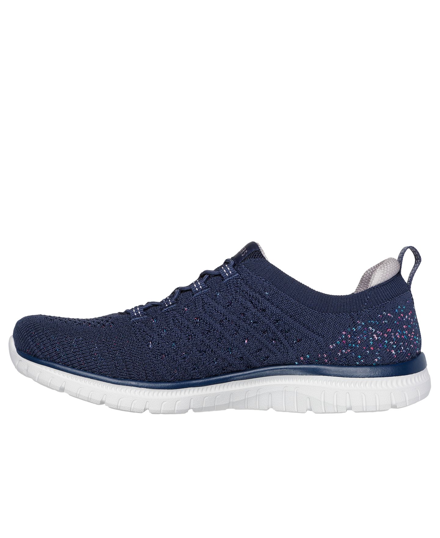 Женские кроссовки Skechers Virtue Knit Walking Sneakers, Air-Cooled Memory Foam, цвет: Тёмно-синий — фото 3