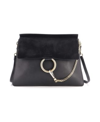 Medium Faye Shoulder Bag Leather and Suede