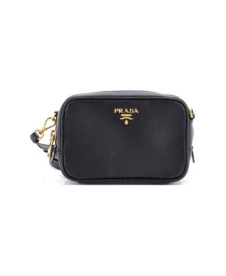 Mini Zip Crossbody Bag Saffiano Leather