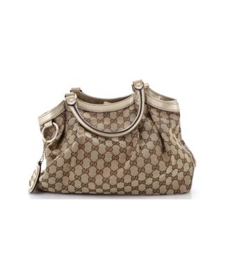 Medium Sukey Tote GG Canvas with Leather