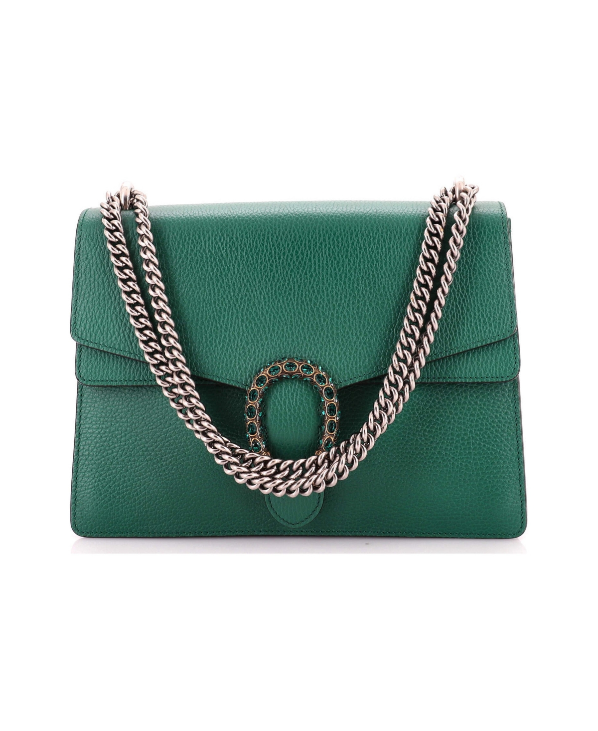 Pre-Owned Gucci Medium Dionysus Bag Leather - Green