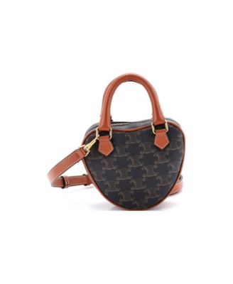 Medium Heart Bag Triomphe Coated Canvas