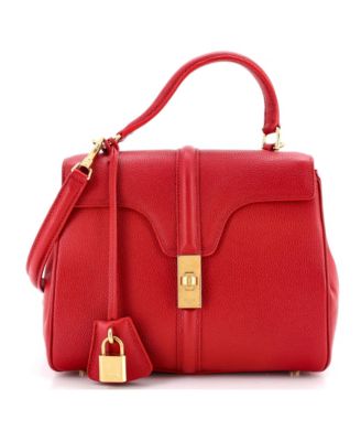 Small 16 Top Handle Bag Grained Calfskin