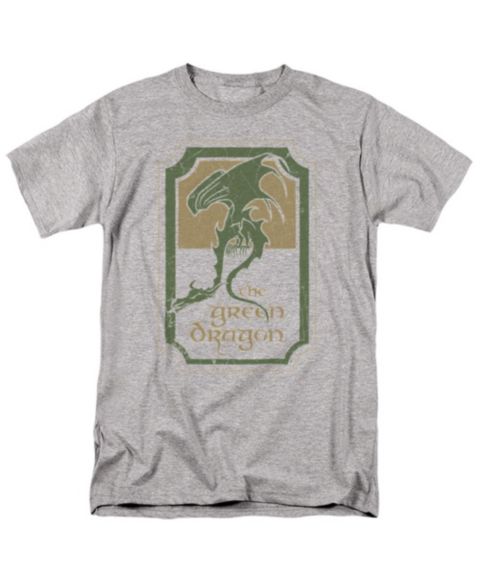 Мужская футболка Lord Of The Rings Dragon Tavern, цвет: Меланжевый