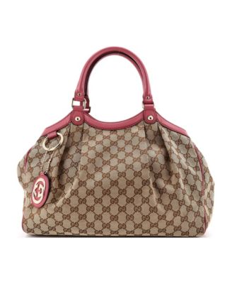 Medium Sukey Tote GG Canvas with Leather