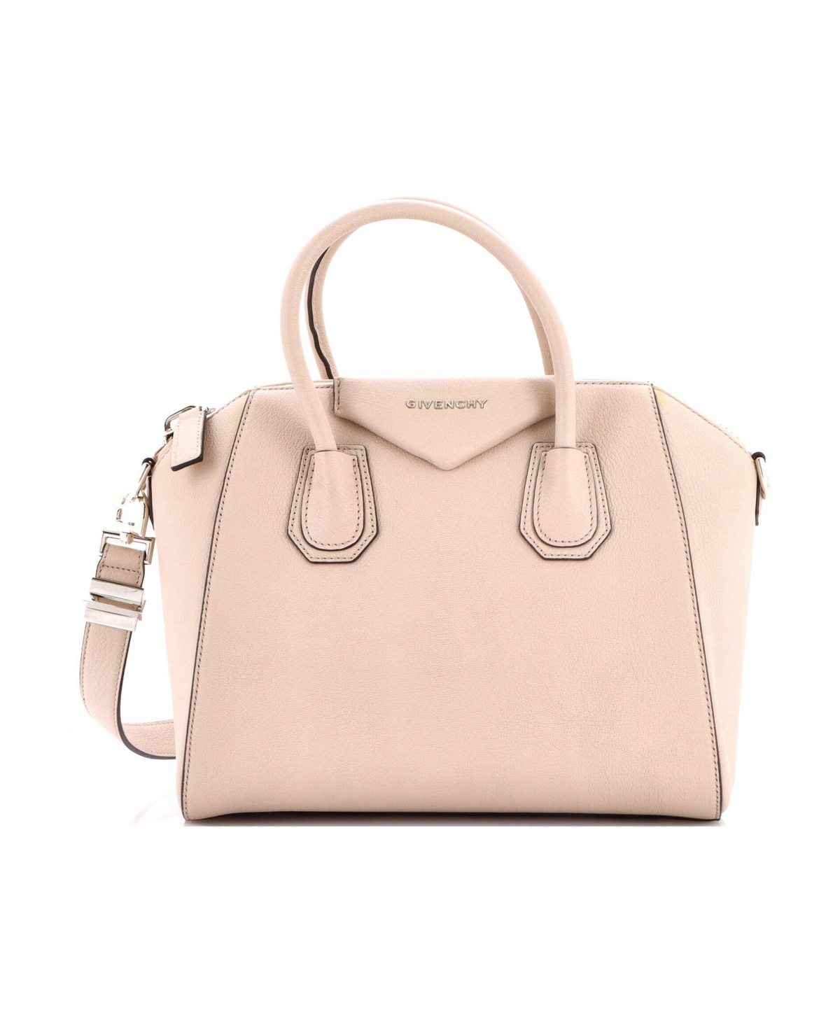 Pre-Owned Givenchy Small Antigona Bag Leather - Natural