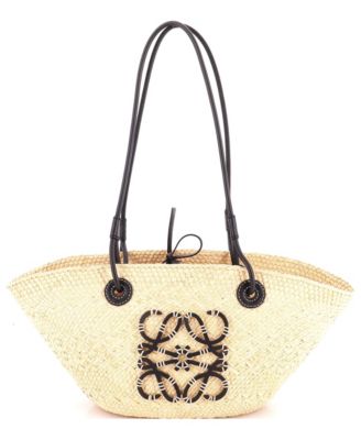 Small Anagram Basket Tote Raffia