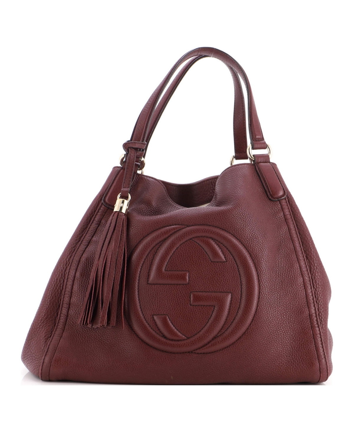 Pre-Owned Gucci Medium Soho Shoulder Bag Leather - Brown