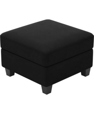 25 Inch Velvet Ottoman With Storage