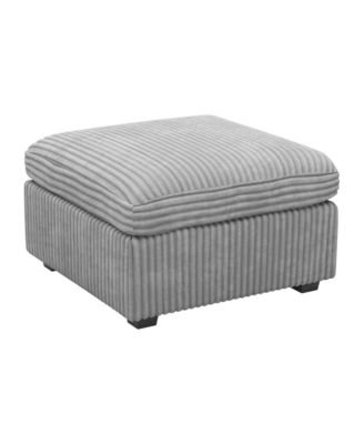 30 Inch Corduroy Ottoman With Storage