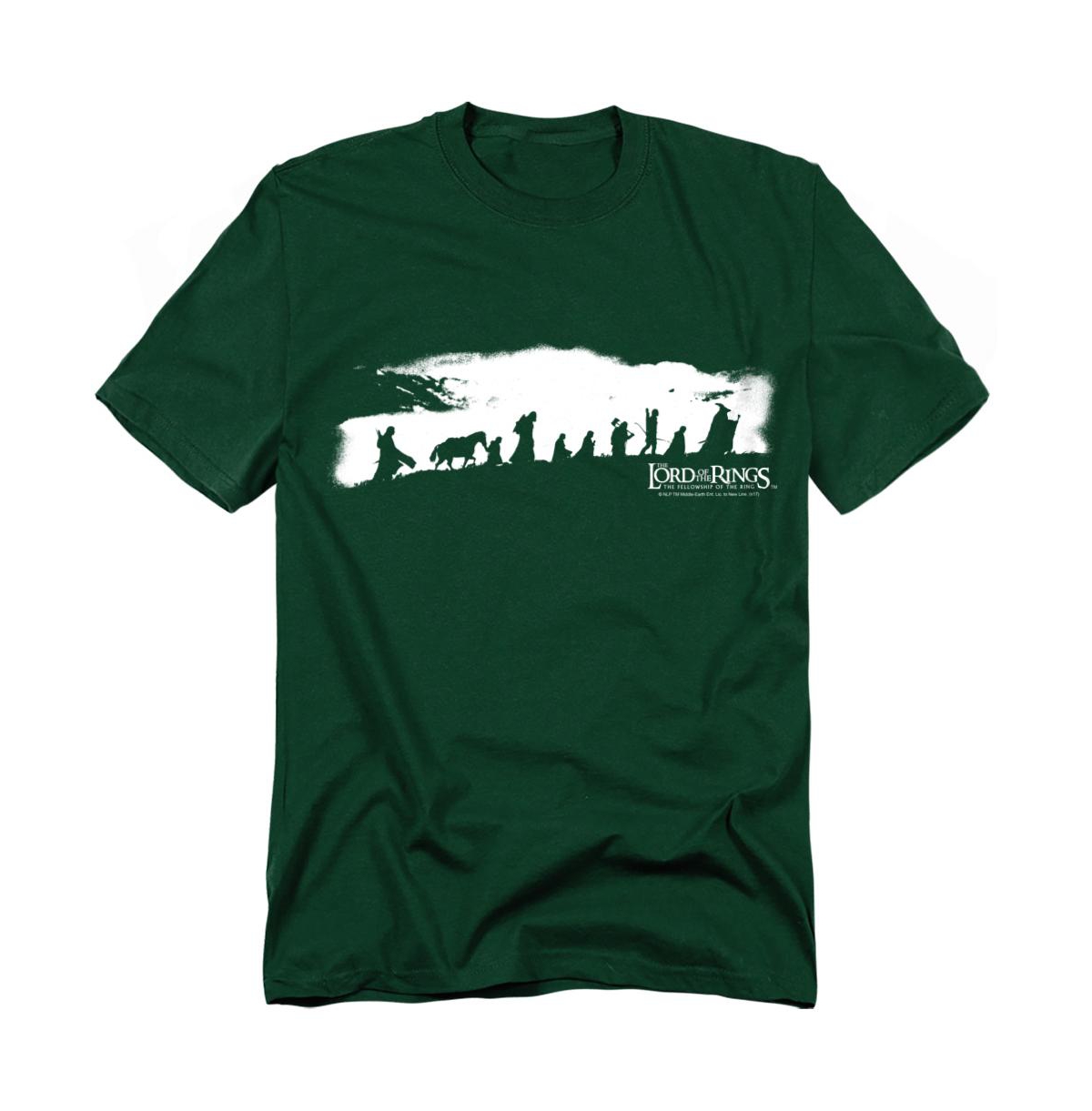 Logovision Big & Tall Lord of The Rings The Fellowship T Shirt - Hunter green