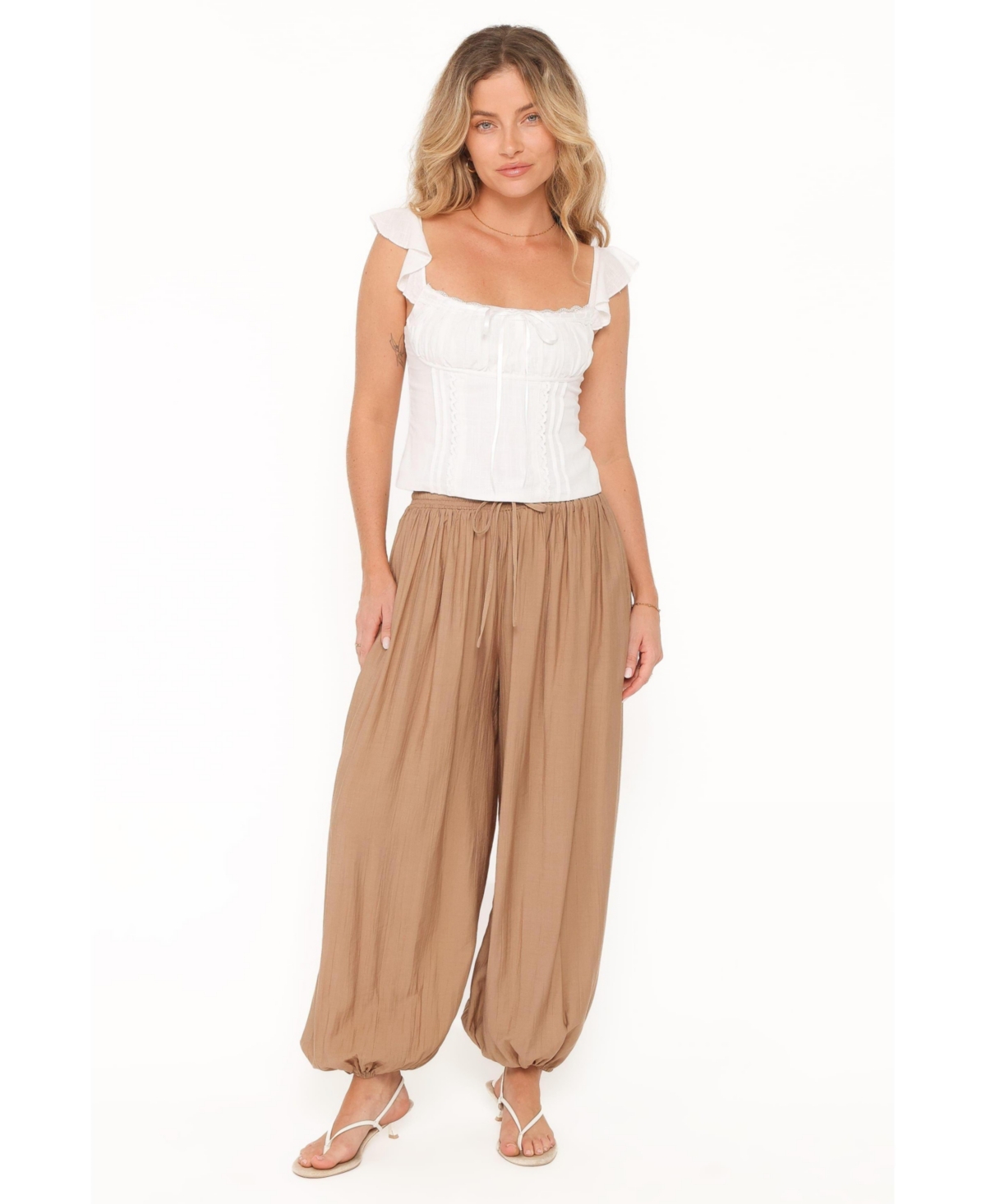 Petal and Pup Women's Ayvah High-Rise Balloon Hem Pants