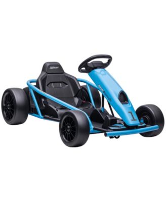 24V Drift Go Kart with Adjustable Seat, Dual Speeds, 154 lbs Capacity, Ages 8-12