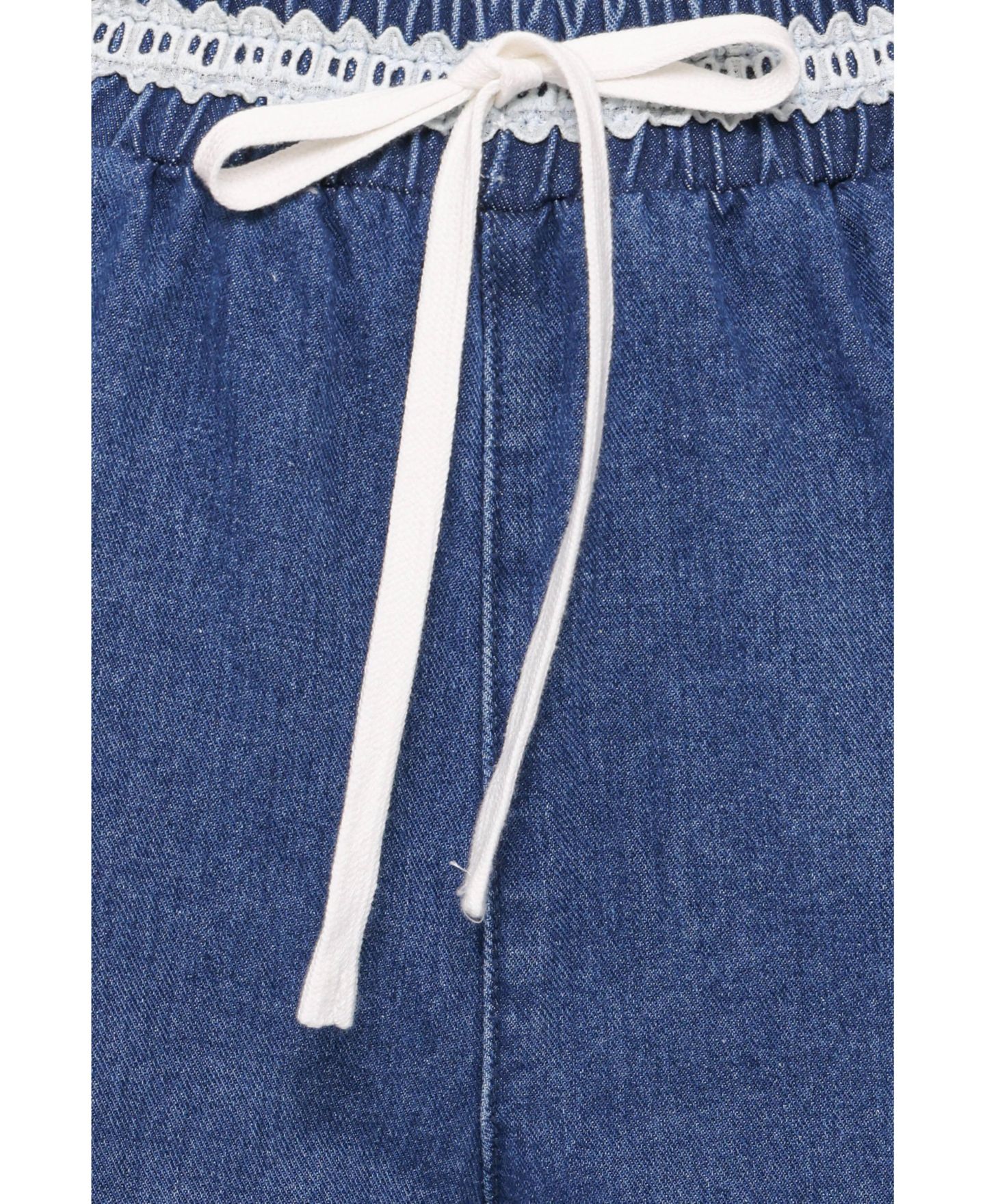 Женские брюки Petal and Pup Siun High-Rise Wide-Leg Pull-On Denim Joggers — фото 6