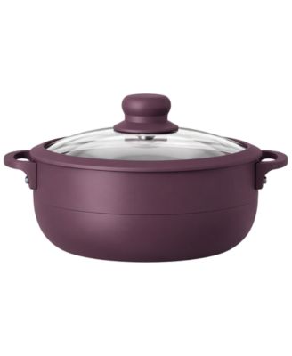 Aluminum 3.5-Quart Caldero With Glass Lid and Handle Holder