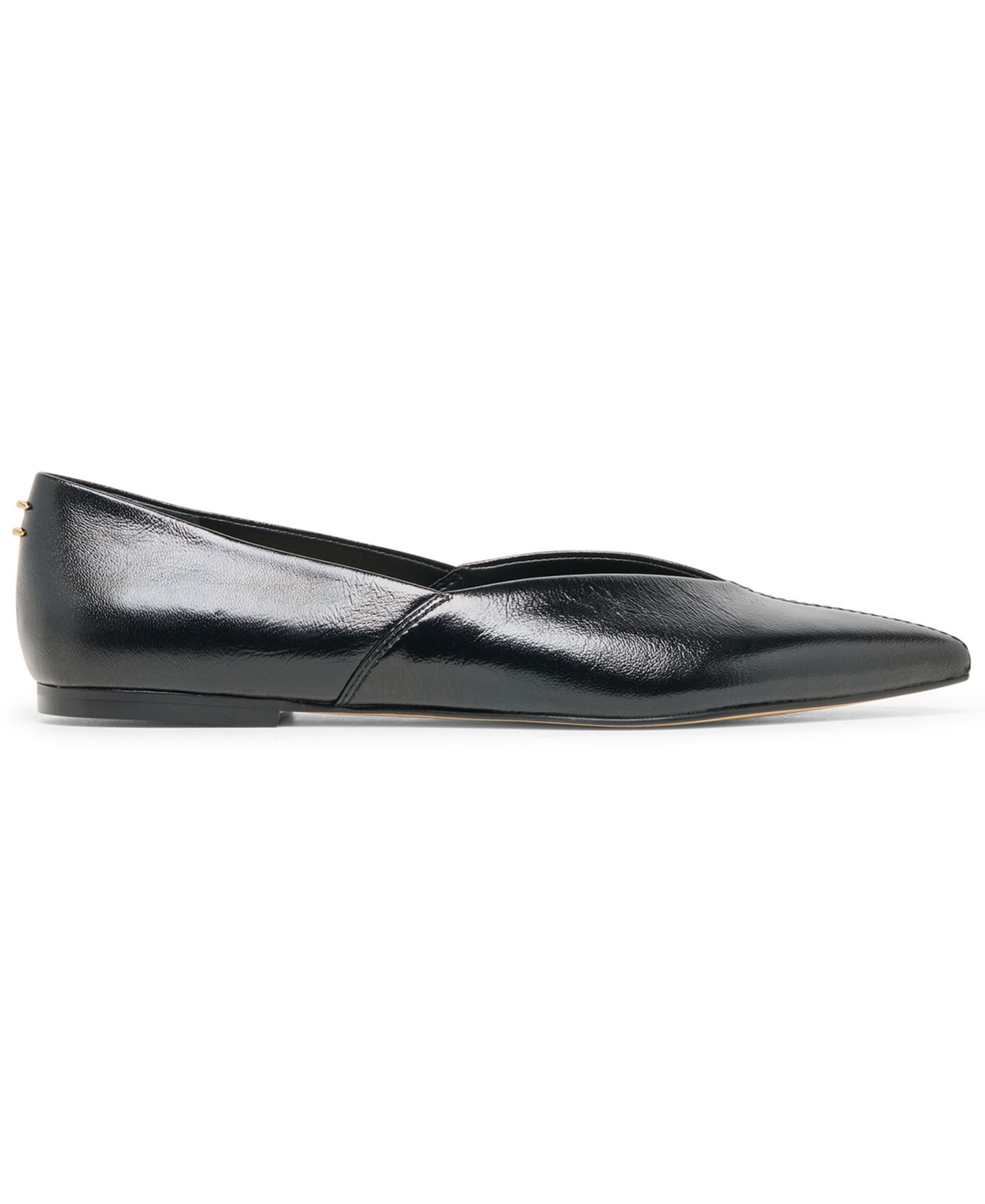 Женские балетки Dolce Vita Gema Pointed Toe Flats, цвет: Чёрный кожаный — фото 2