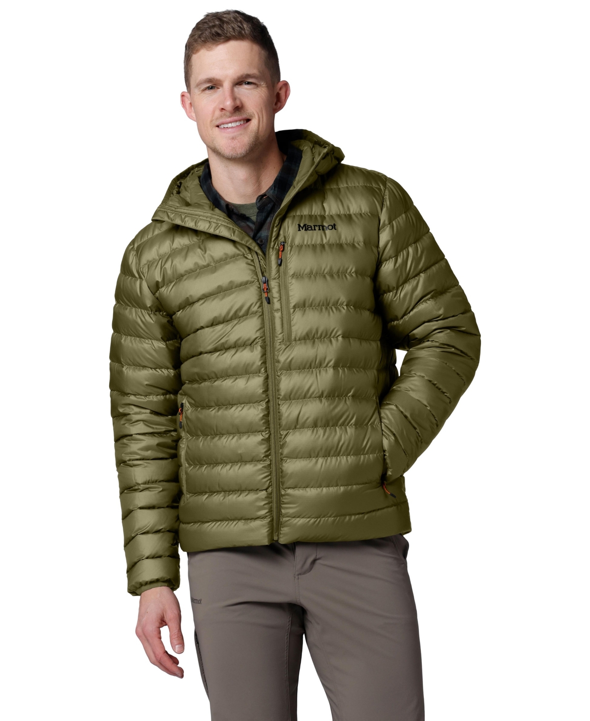 Marmot Men's Highlander Puffer Hoodie In Green