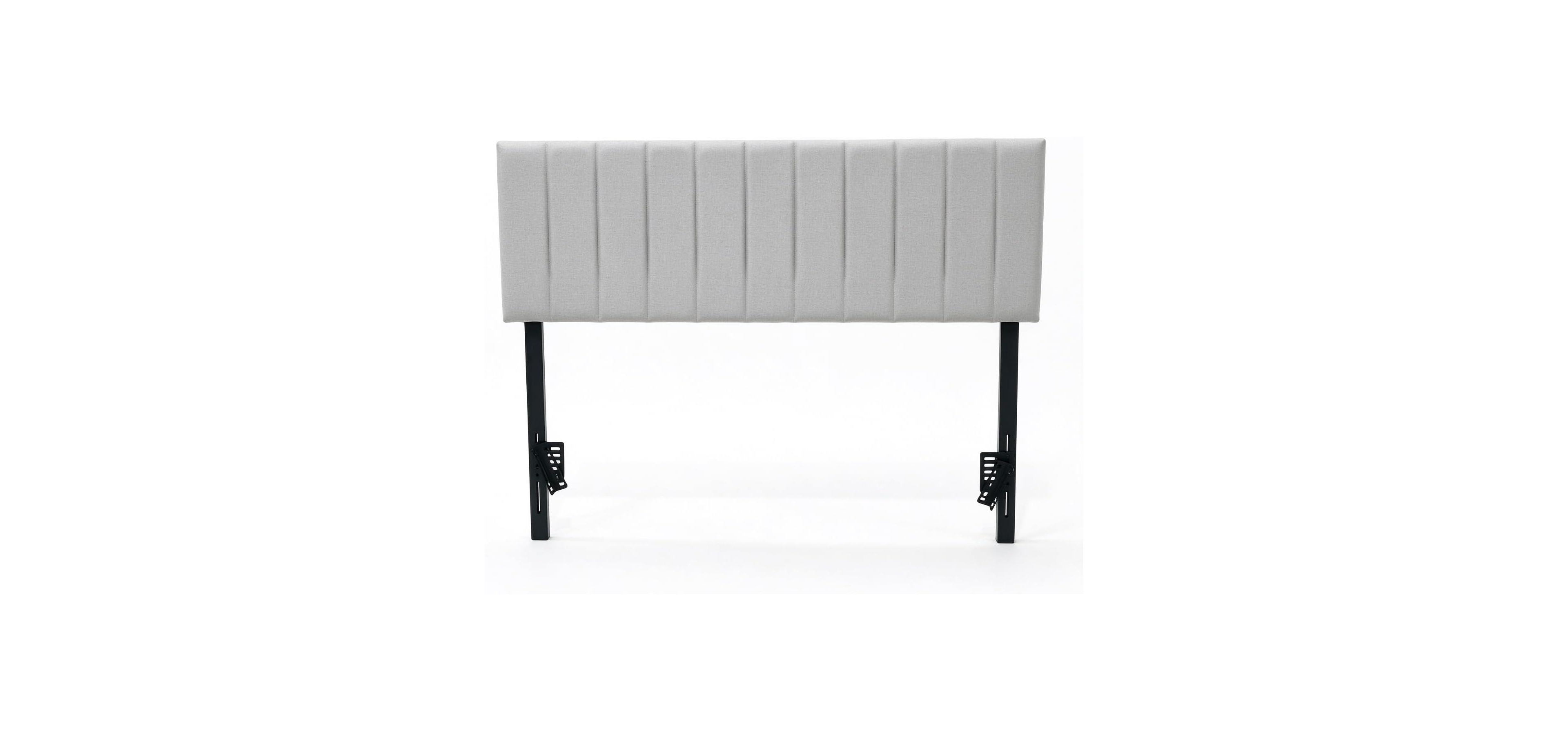 gaomon Upholstered Headboard, Vertical Striped Queen Headboard, Soft Linen
