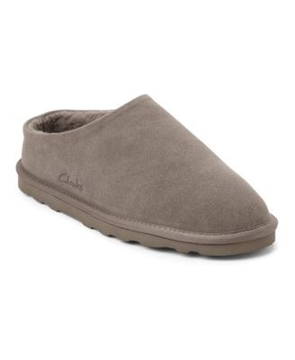 Men's Genuine Suede Memory Foam Clog Slippers