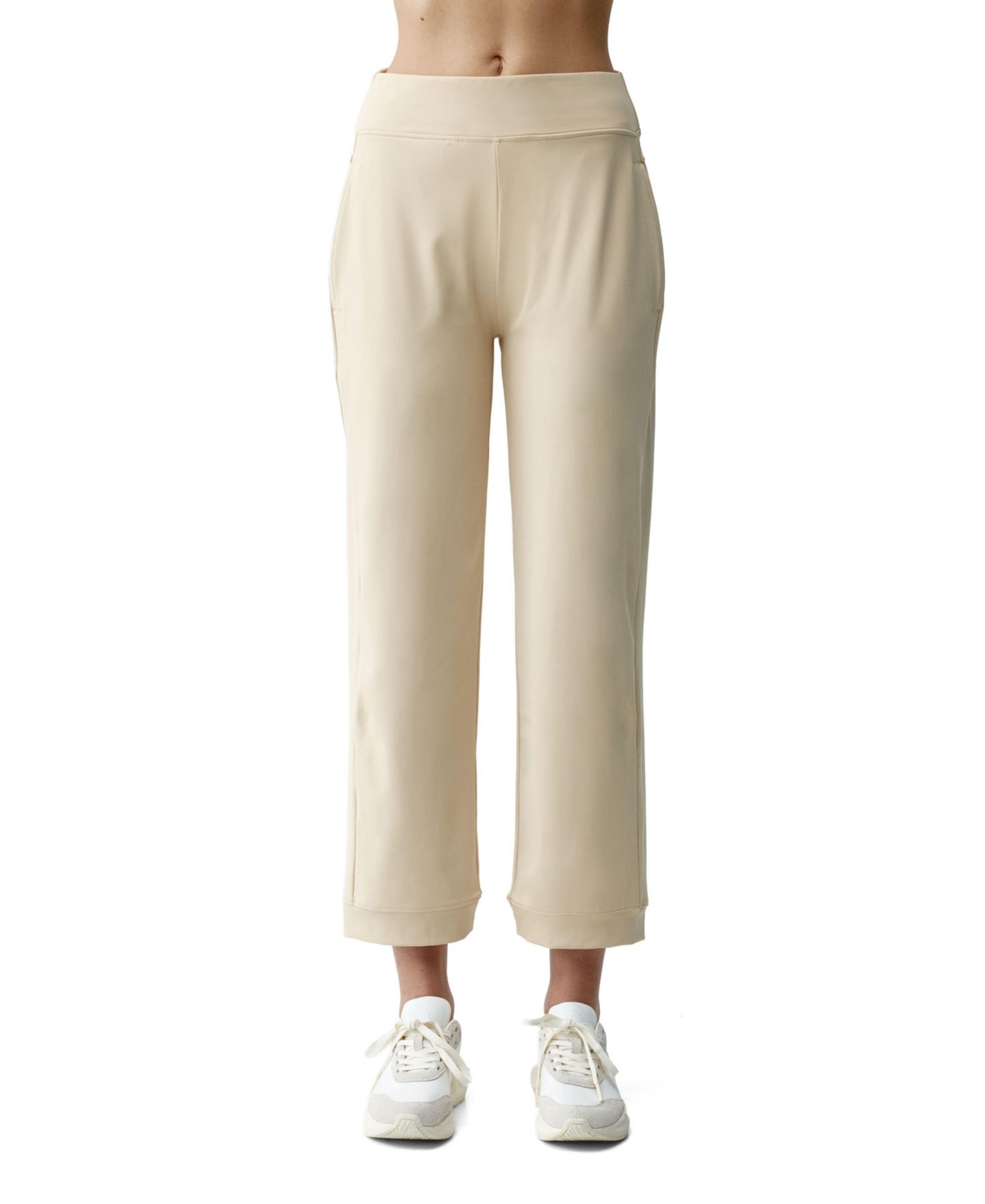 Женские брюки Born Living Yoga Egan Wide-Leg Ankle-Length Side-Pocket, цвет: Straw — фото 1