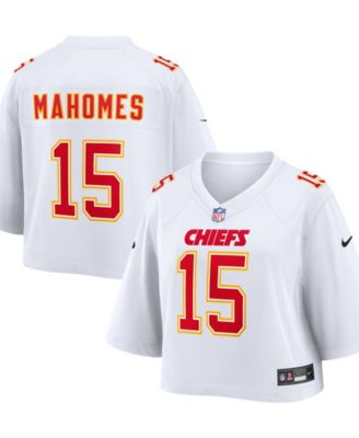 Women's Patrick Mahomes White Kansas City Chiefs Cropped Fashion Game Jersey