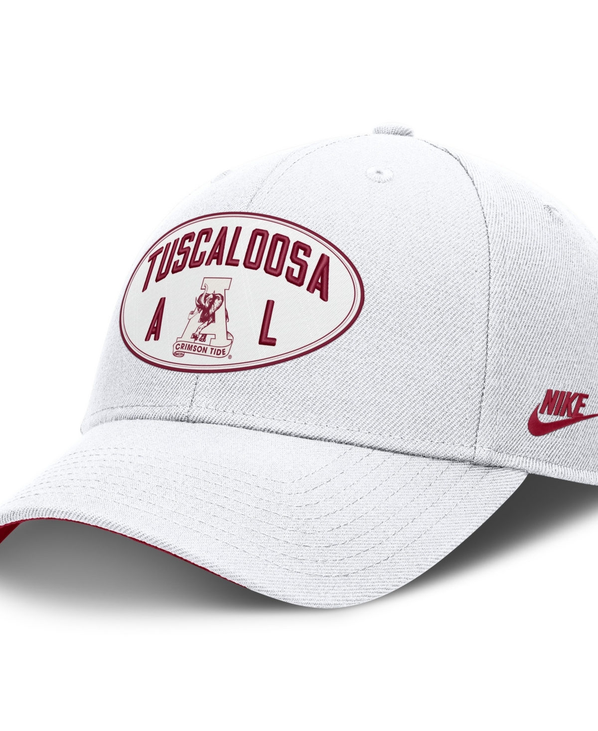 Nike Men's and Women's Off White Alabama Crimson Tide Legacy Letter Location Rise Adjustable Hat - Off White