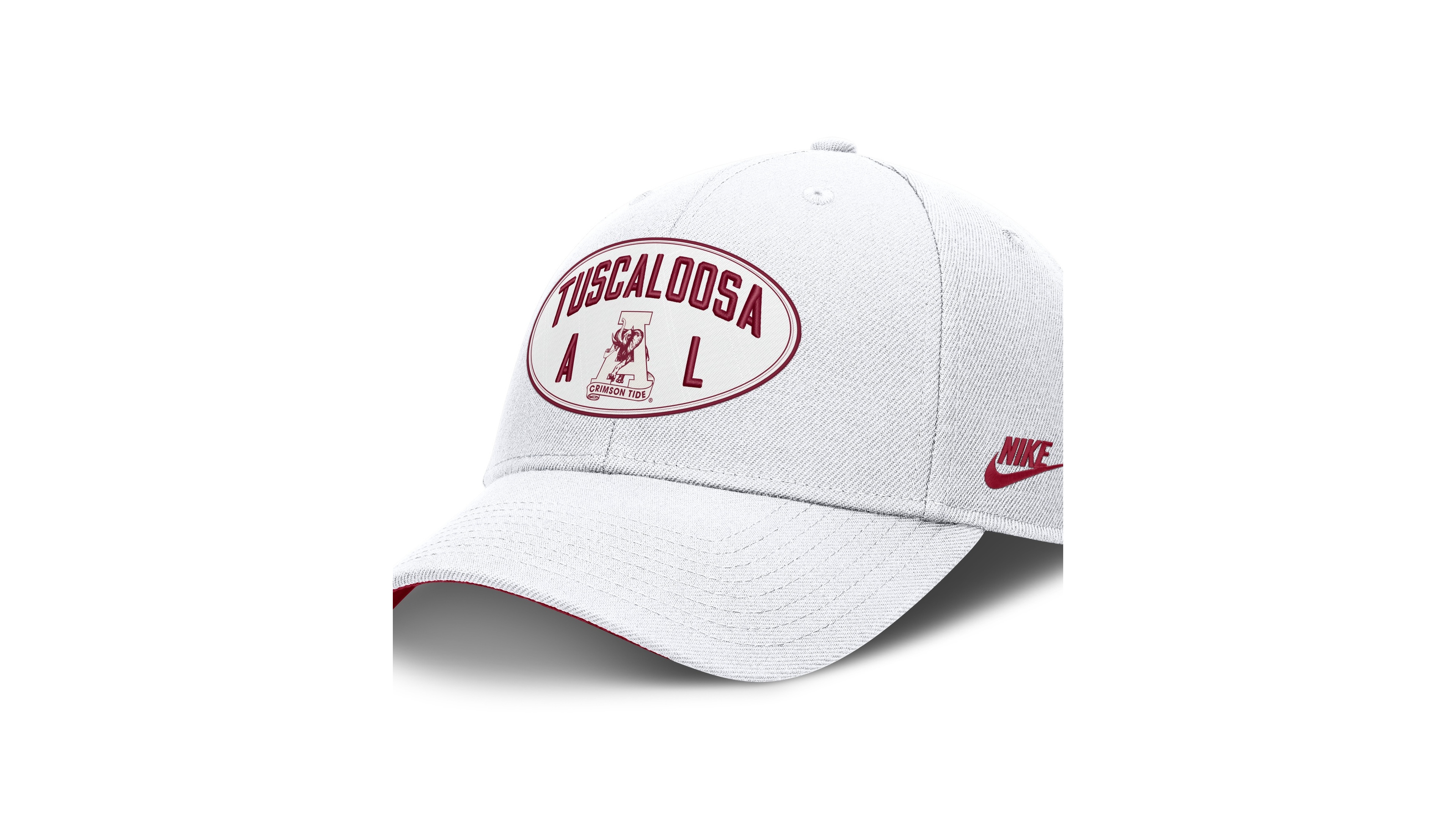 Nike Men's and Women's Off White Alabama Crimson Tide Legacy Letter Location Rise Adjustable Hat