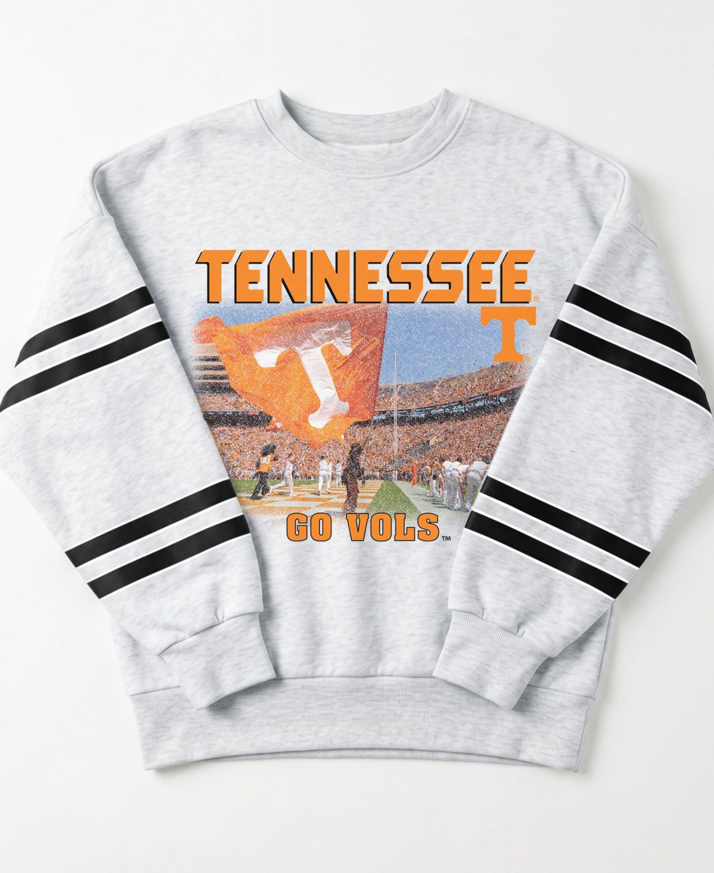 Женская толстовка Gameday Couture Ash Tennessee Volunteers Off the Grid Oversized Fleece — фото 2