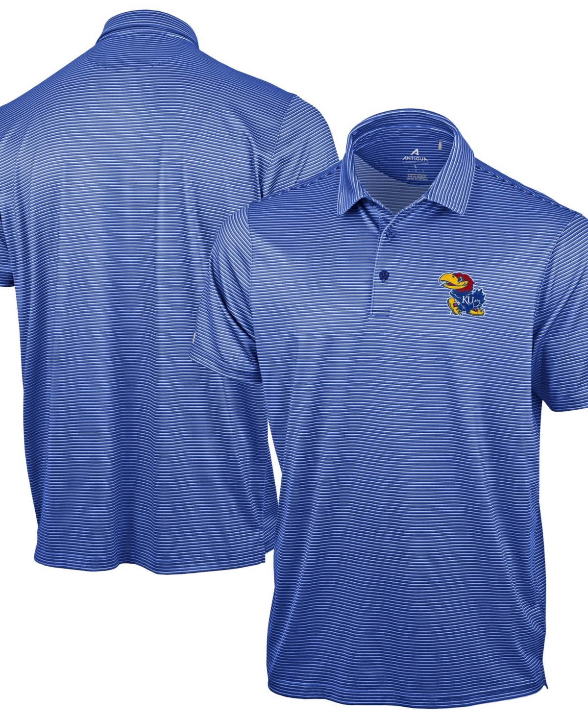 Antigua Men's Royal Kansas Jayhawks Lineage Polo Shirt - Royal