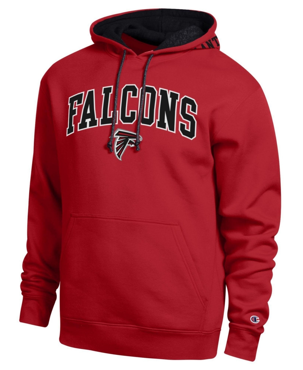 Champion Men's Red/Black Atlanta Falcons Contrast Hoodie - Red, Black