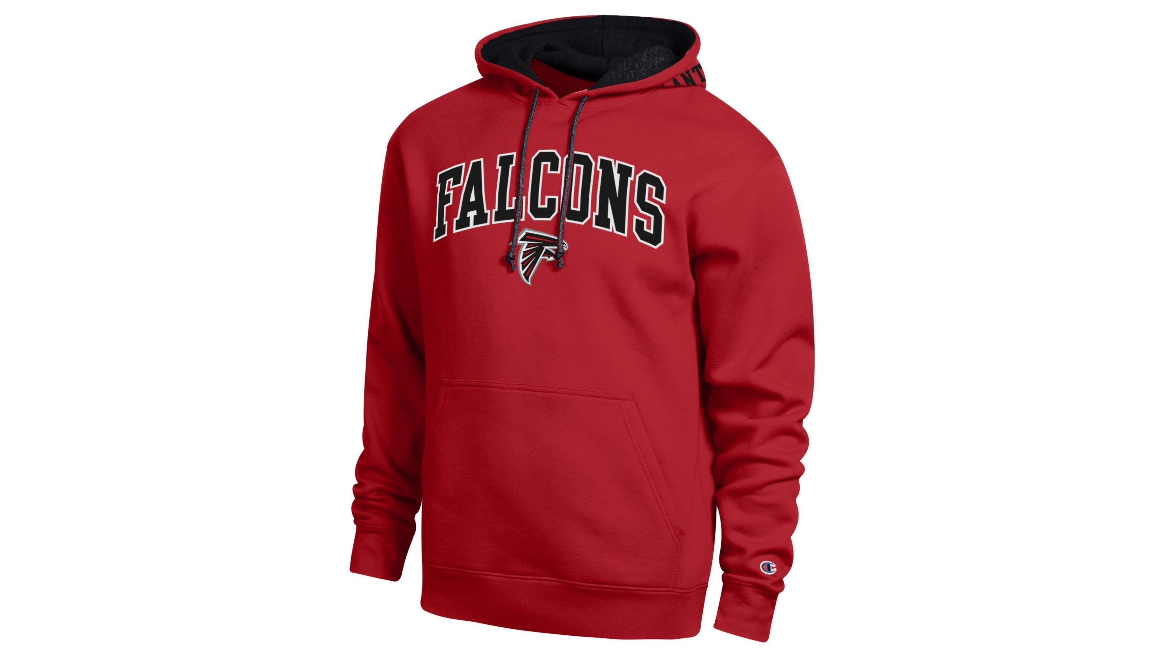 Champion Men's Red/Black Atlanta Falcons Contrast Hoodie