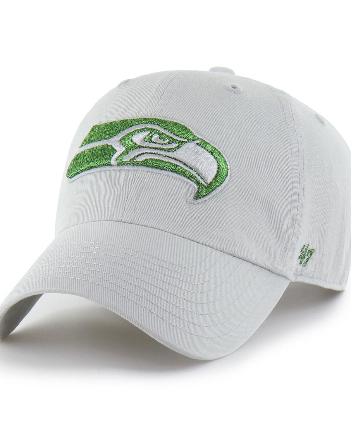 '47 Brand Men's Gray Seattle Seahawks Rivalries Collection Clean Up Adjustable Hat - Gray