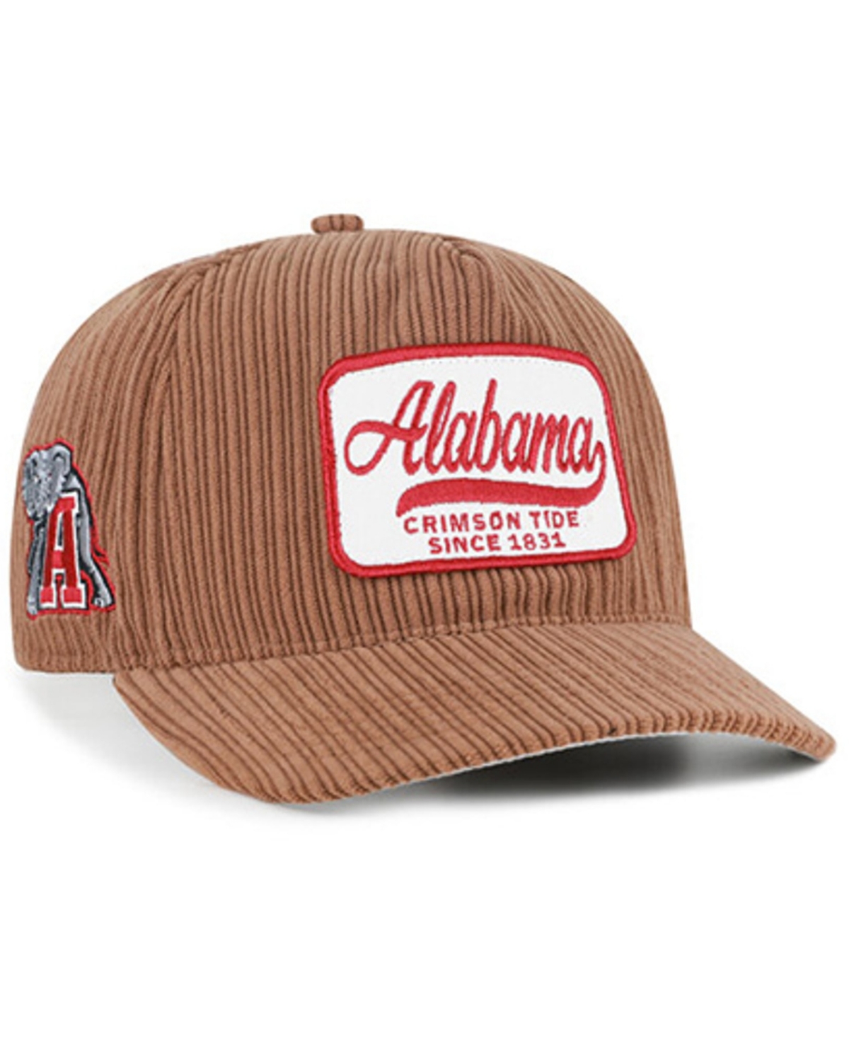'47 Brand Men's and Women's Brown Alabama Crimson Tide Corduroy Patch Hitch Adjustable Hat