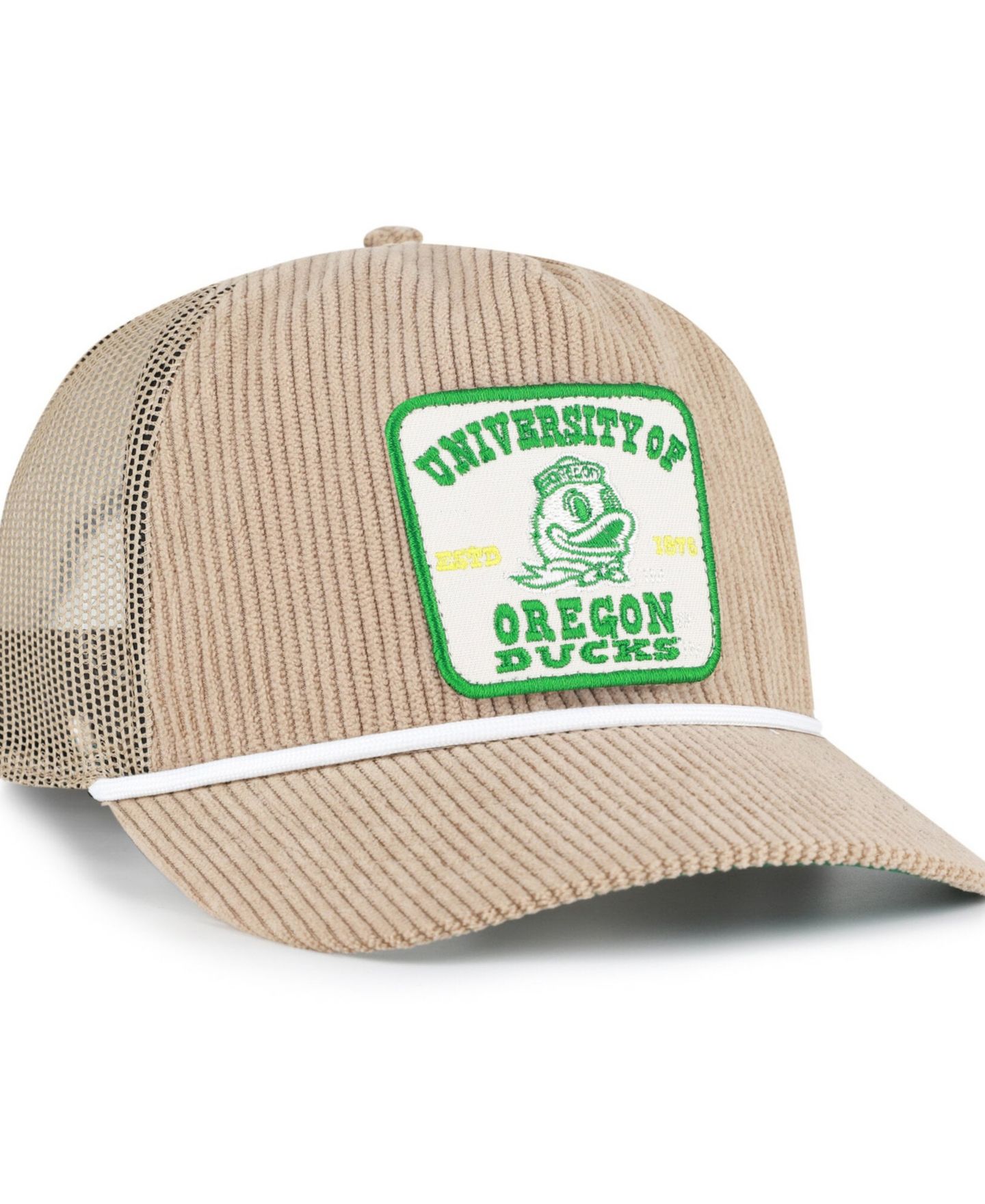 Кепка '47 Brand Khaki Oregon Ducks Cordlandia Hitch Adjustable Hat — фото 4
