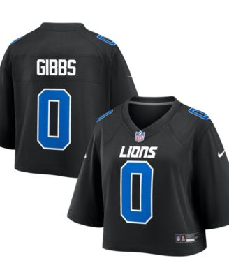 Women's Jahmyr Gibbs Black Detroit Lions Cropped Fashion Game Jersey