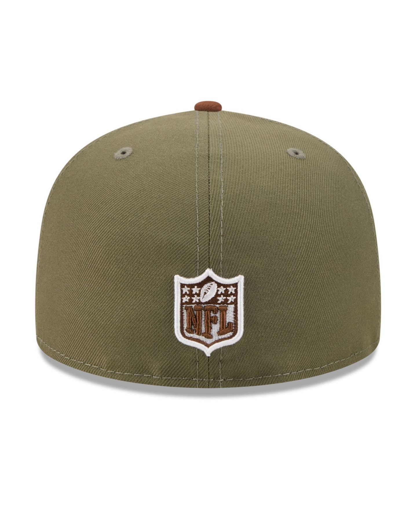 Мужские головные уборы New Era Olive/Brown San Francisco 49ers Color Pack 59FIFTY Fitted Hat — фото 3