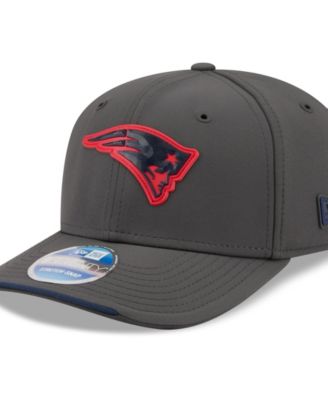 Men's Charcoal New England Patriots 2026 Sideline Cold Weather 9SEVENTY Adjustable Hat