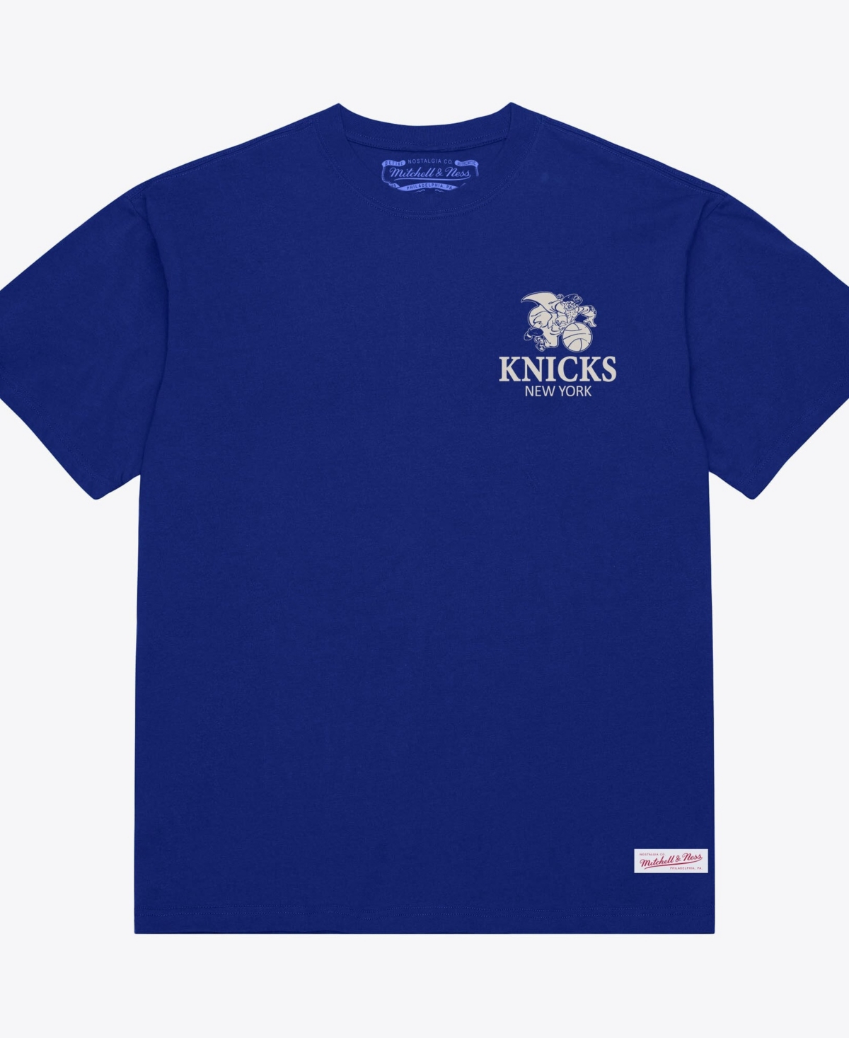 Mitchell & Ness Men's Blue New York Knicks Core Essentials T-Shirt - Blue