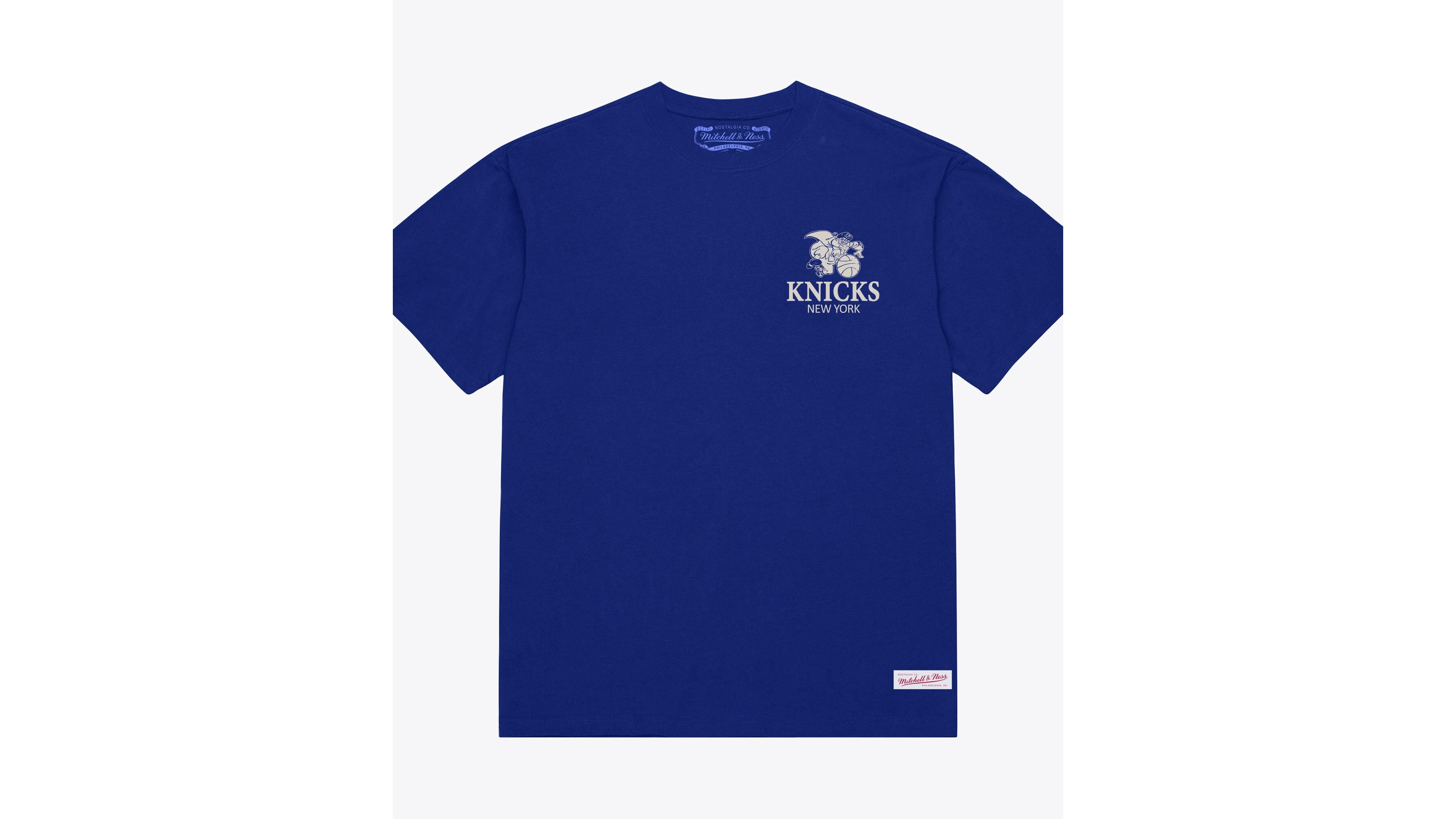 Mitchell & Ness Men's Blue New York Knicks Core Essentials T-Shirt