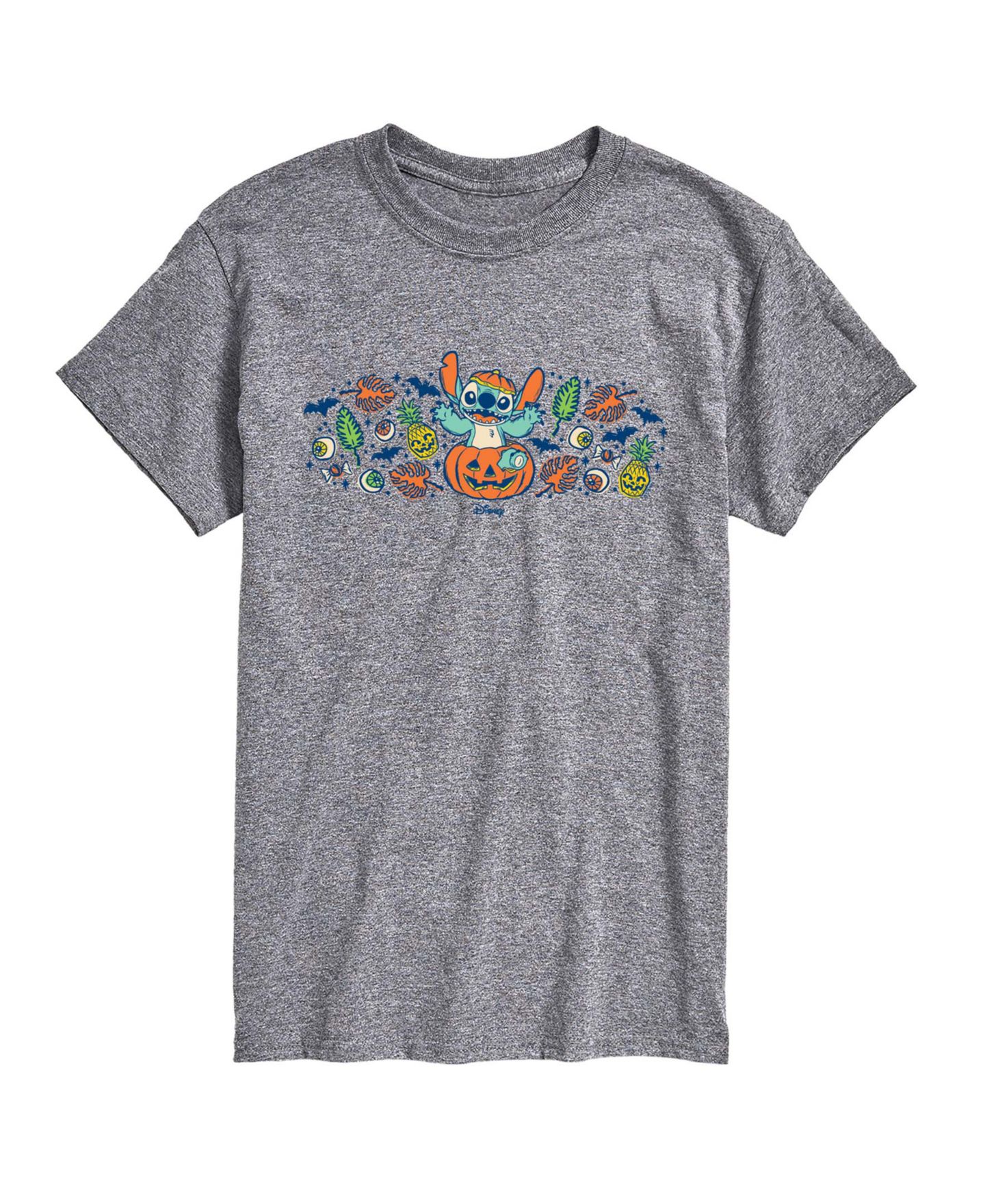Мужская футболка AIRWAVES Pumpkin Halloween Florals Graphic Crewneck, цвет: Меланжевый — фото 1