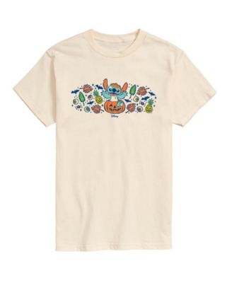Men's Pumpkin Halloween Florals Graphic Crewneck T-Shirt