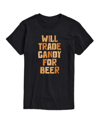 Men's Will Trade Candy For Beer Halloween Graphic T-Shirt