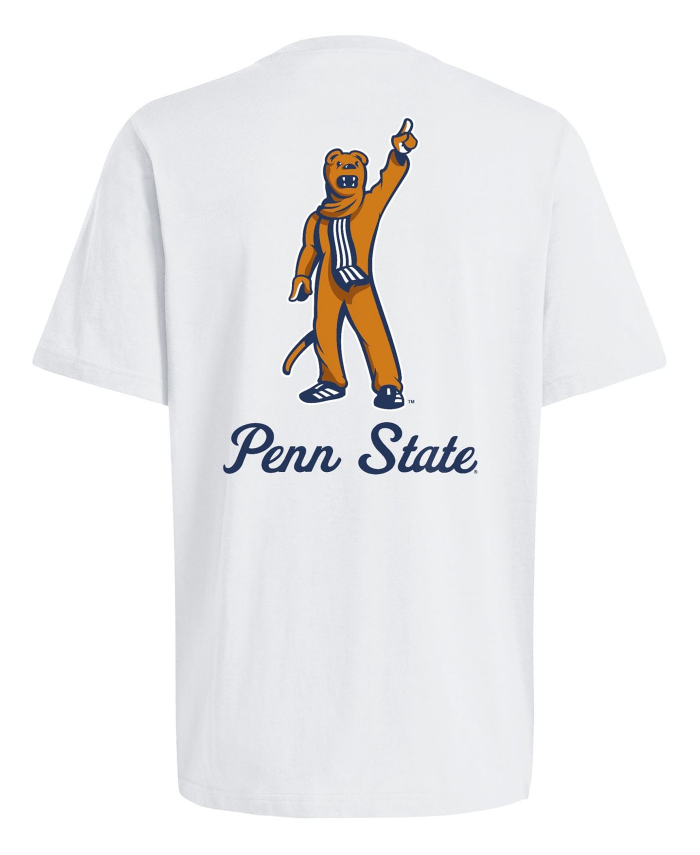 Мужская футболка adidas White Penn State Nittany Lions Mascot Fresh — фото 2