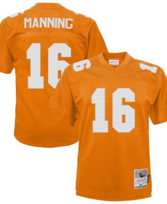 Big Boys' and Girls' Peyton Manning Tennessee Orange Tennessee Volunteers Throwback Football Jersey