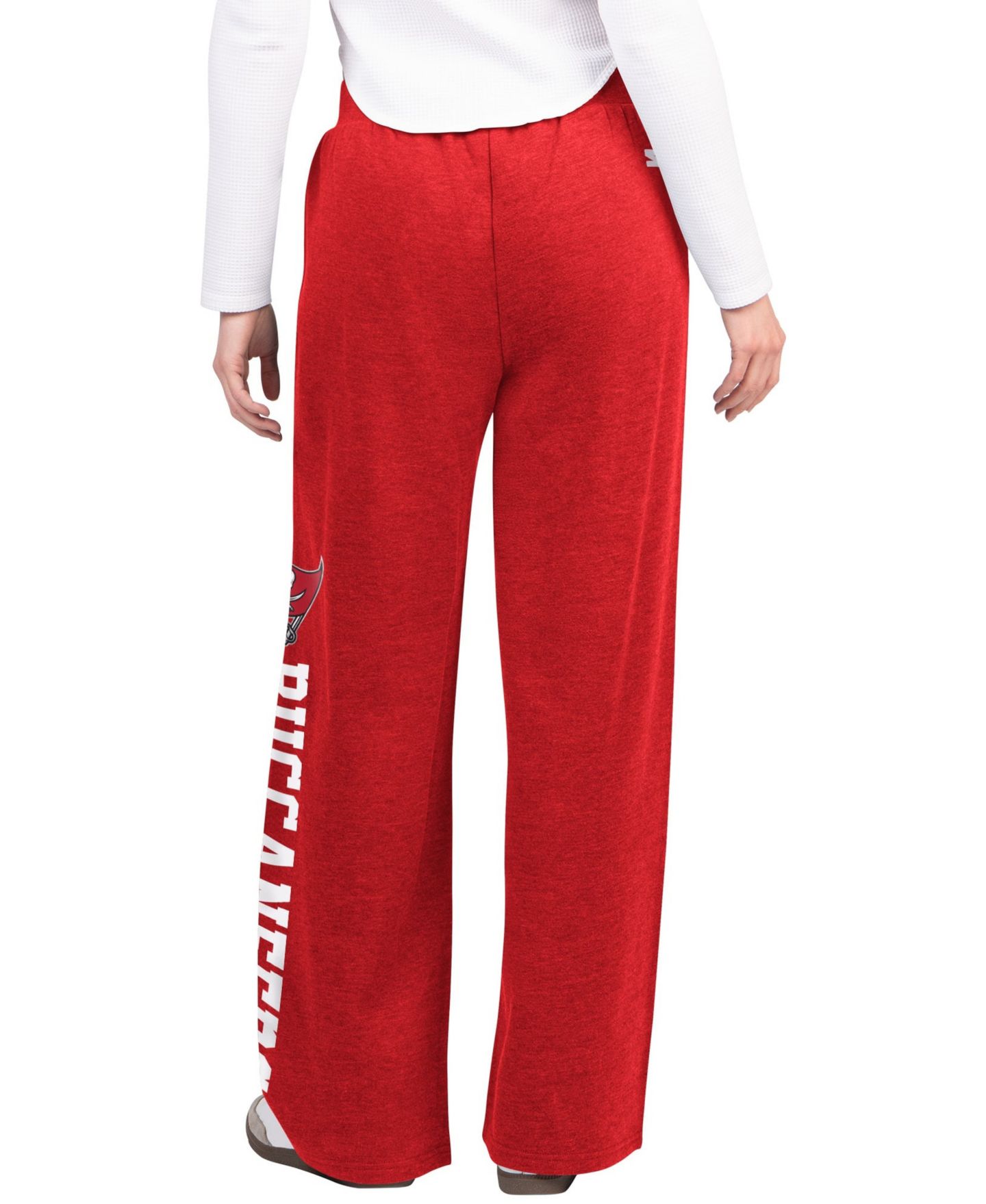 Женские брюки Starter Red Tampa Bay Buccaneers Field Wide Leg Sweatpants — фото 3