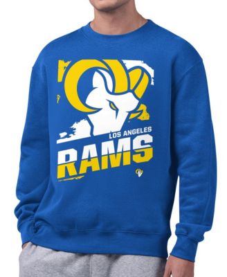 Men's Royal Los Angeles Rams Logo Zoom Graphic Fleece Sweatshirt