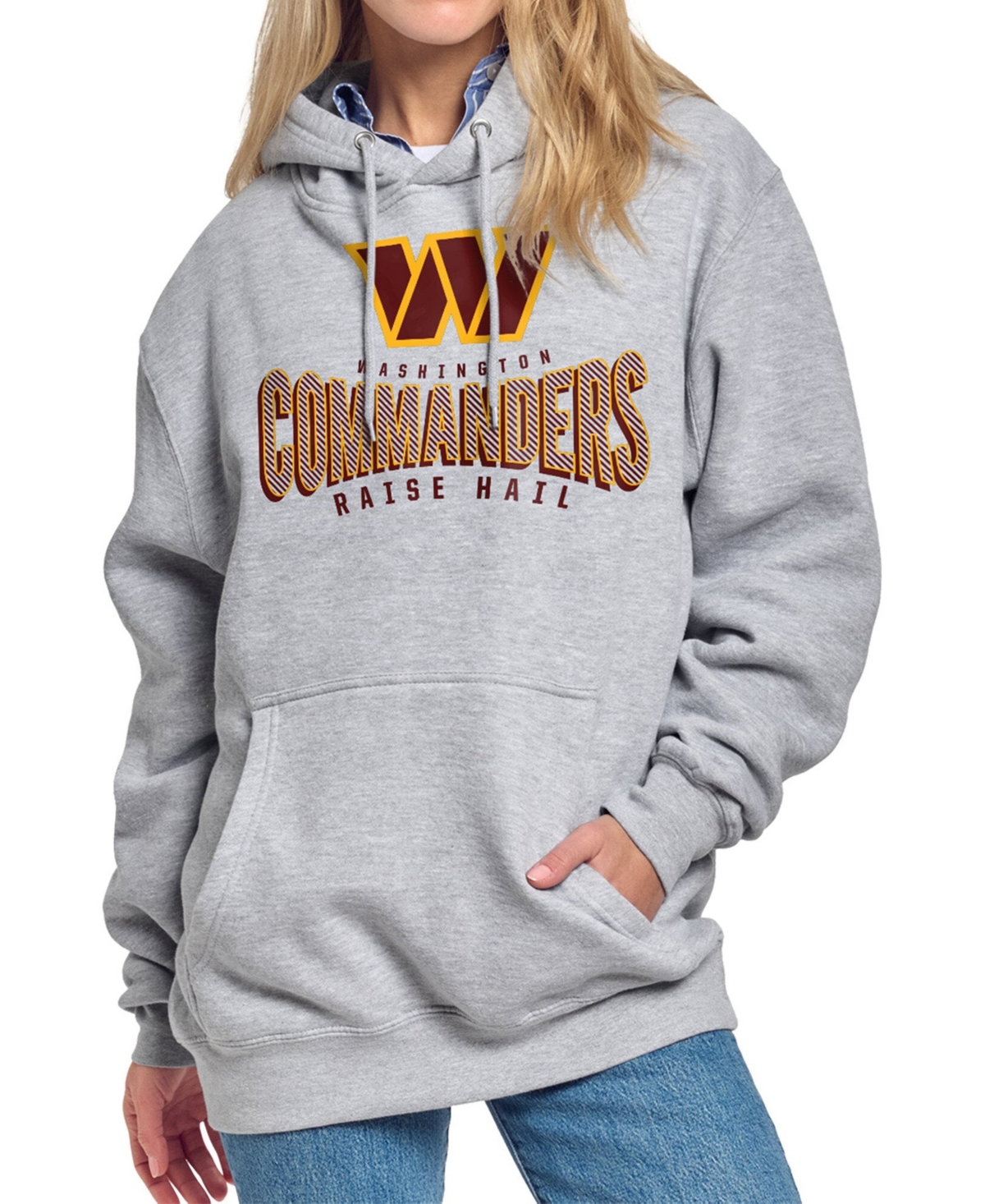 Starter Women's Gray Washington Commanders Under the Arch Hoodie - Gray