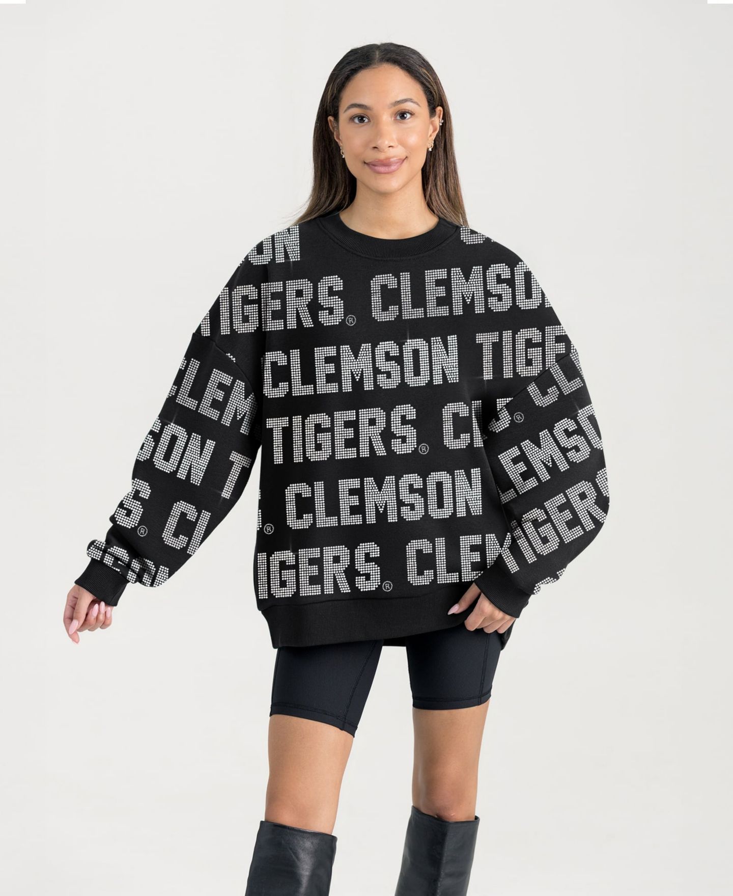 Женская толстовка Gameday Couture Black Clemson Tigers Hype Era — фото 1