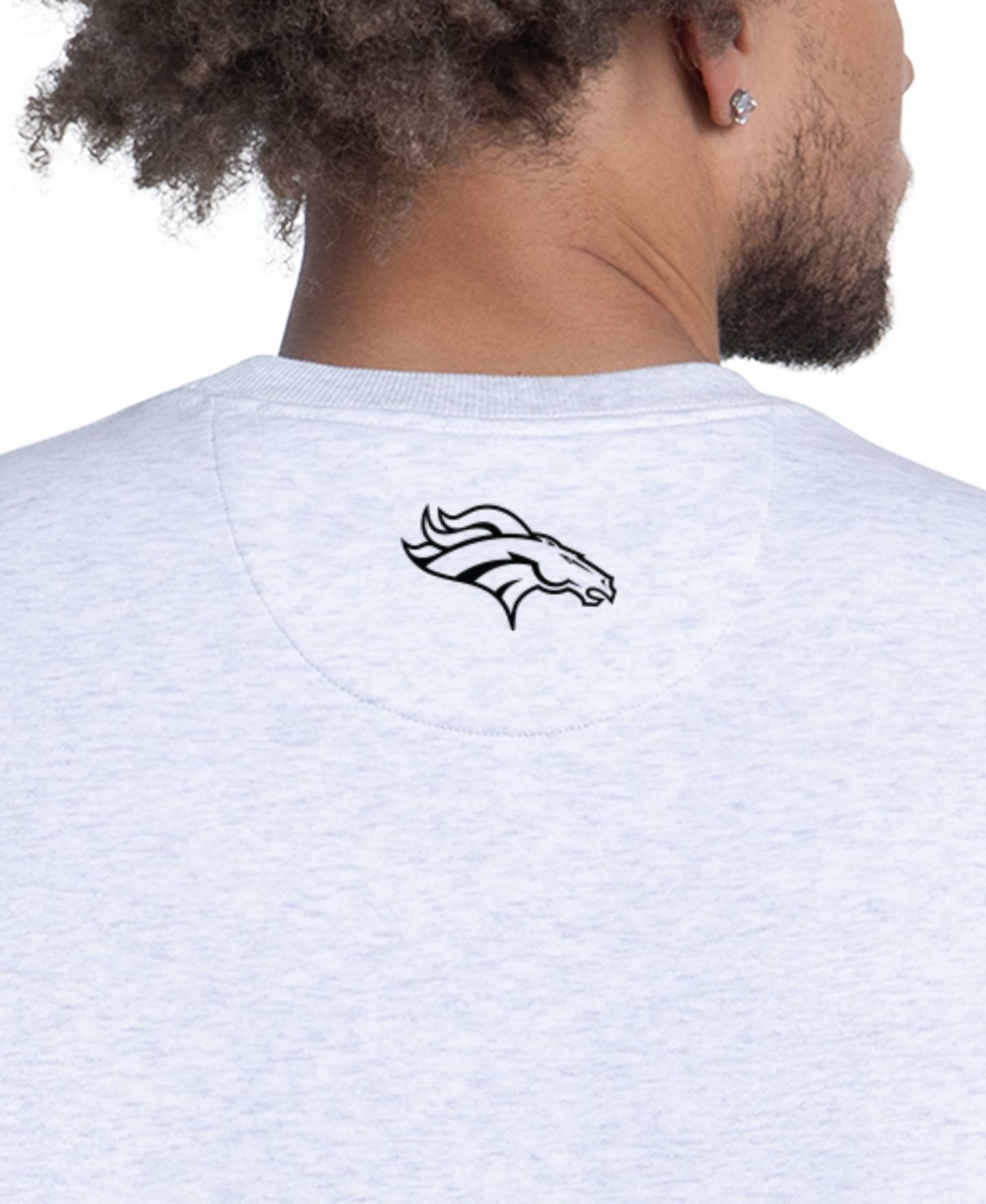 Мужская толстовка Starter Ash Denver Broncos Faceoff Fleece — фото 2